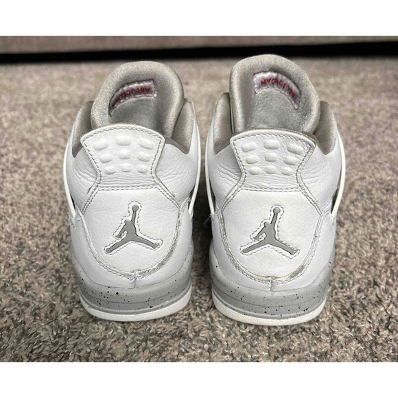 Nike Air Jordan 4 Retro White Oreo Size 5.5 Youth (Size 7 Women's) - Picture 4 of 7